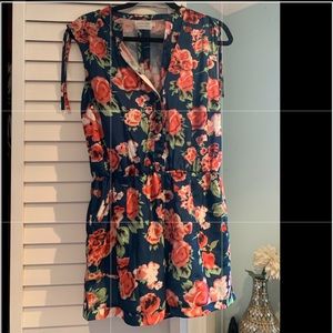 SHADES OF GRAY romper with pockets!!